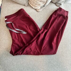 Burgundy Figs Jogger Pants Scrubs